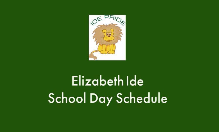 Ide pride lion Elizabeth Ide School Day Schedule