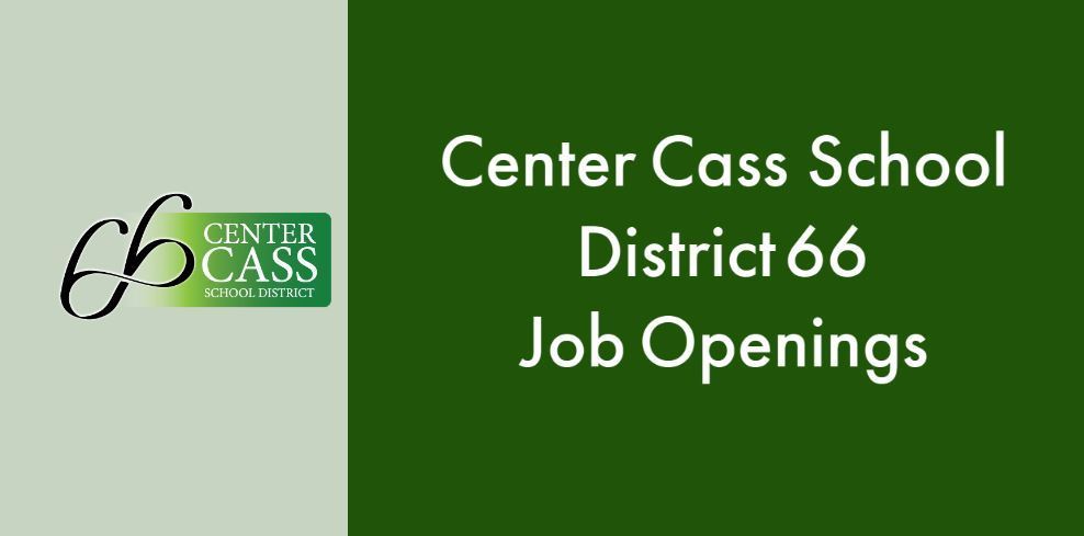Logo with wording Center Cass School District 66 Job Openings