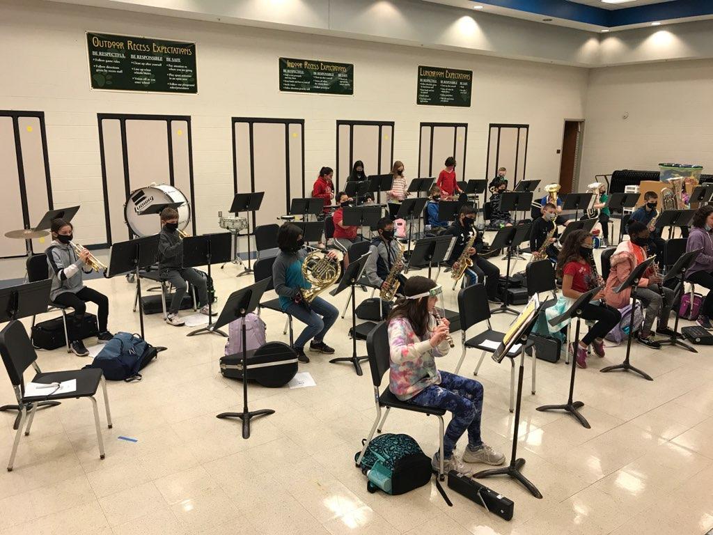Cadet Band first rehearsal