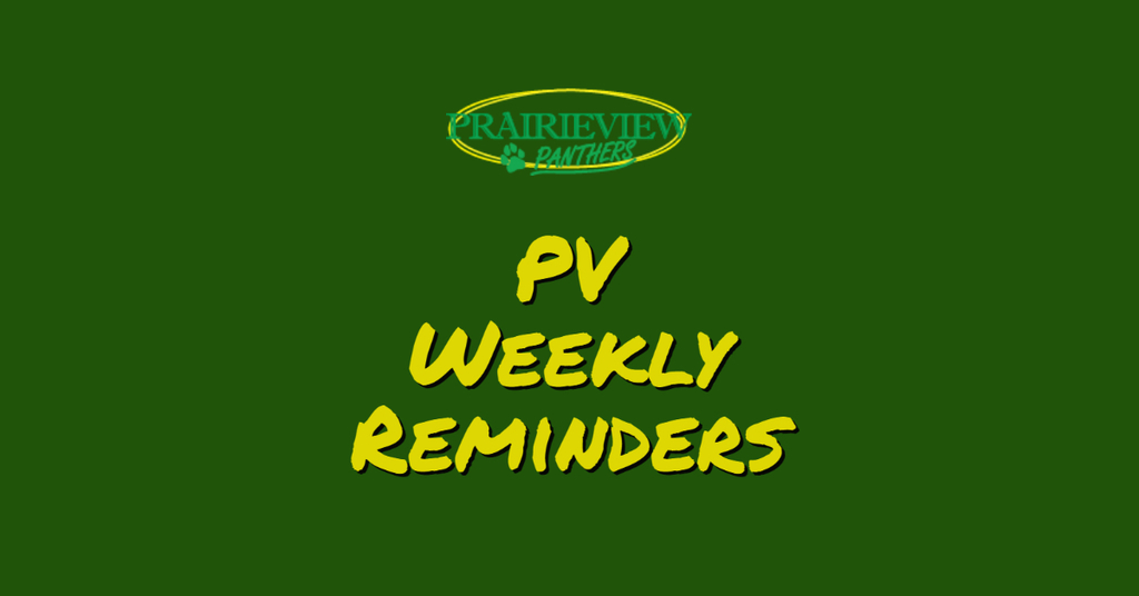PV Weekly Reminders