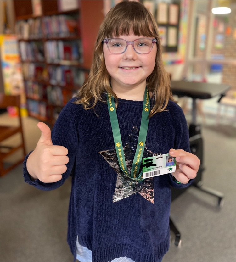 student wearing lanyard